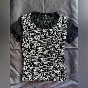 Lip Service Bitch Sheer Mesh top